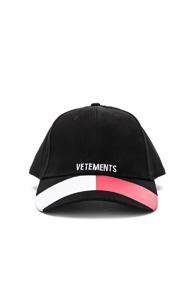 Vetements Tommy Cap In Black