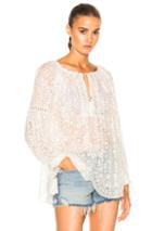 Zimmermann Gossamer Scallop Blouse In White,floral