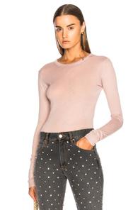 Enza Costa Bold Long Sleeve Top In Neutrals