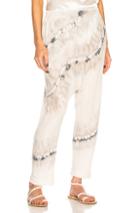 Raquel Allegra Drop Rise Pant In Gray,ombre &  Tie Dye