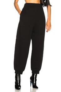 T By Alexander Wang Fleece High Waisted Sweatpants In Black