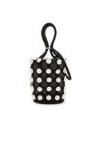 Alexander Wang Roxy Mini Bucket Suede Studded Bag In Black