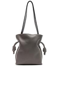 Loewe Flamenco Knot Small Bag In Gray