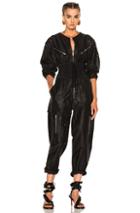 Isabel Marant Laney Flight Suit In Black