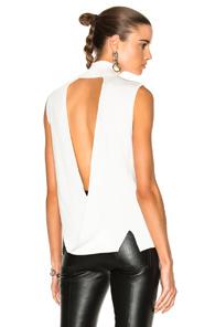 Dion Lee Dion Lee Loop Back Sleeveless Top In White