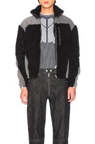 Gmbh Kol Teddy Fleece Jacket In Black