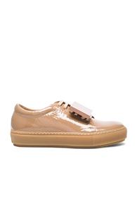 Acne Studios Adriana Patent Leather Sneakers In Neutrals