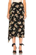 Marni Printed Skirt In Black,floral,yellow