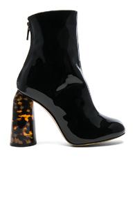 Ellery Patent Leather Tempo Boots In Black