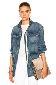 Nili Lotan Lori Military Jacket In Blue