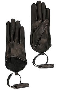 Off-white Nappa Gloves In Black
