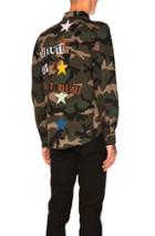 Valentino Printed Shirt In Green,abstract