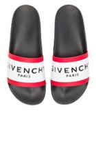 Givenchy Slide Sandals In Black,white