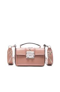 Lanvin Small Leather Jiji Box Bag In Neutrals