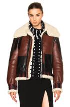 Altuzarra Antioch Shearling Jacket In Red