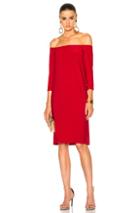 Norma Kamali Off The Shoulder Dress In Red