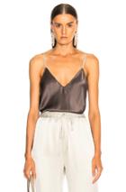 Sablyn Alina Silk Tank In Brown