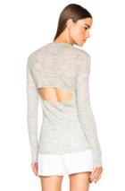 Proenza Schouler Ultrafine Rib Crewneck Sweater In Gray