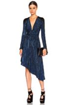 Issa Minerva Dress In Blue,black,metallics