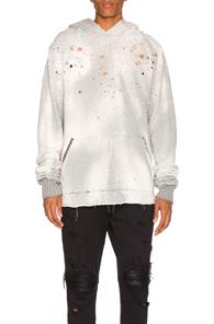 Amiri Shotgun Pullover Hoodie In Gray
