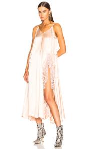 Y Project Sleeveless Midi Dress In Pink