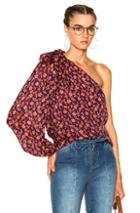 Ulla Johnson Enid Blouse In Floral,pink,red