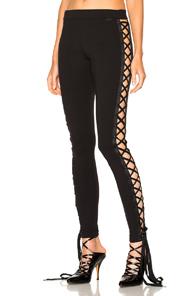Fenty By Puma Lacing Tight Satin Leggings In Black