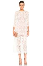 Fleur Du Mal Guipure Lace Dress In Neutrals