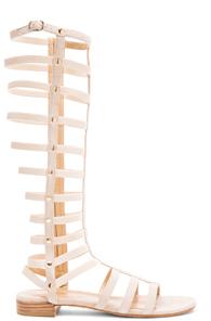 Stuart Weitzman Suede Gladiator Sandals In Neutrals