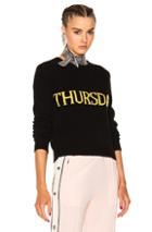 Alberta Ferretti Thursday Crewneck Sweater In Black