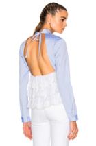 Sandy Liang Fawn Top In Blue
