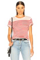 Acne Studios Striped Top In Stripes,red,white