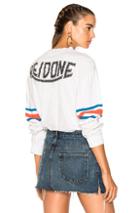 Re/done Graphic Tee Long Sleeve In White