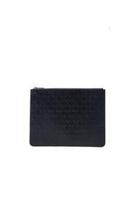 Givenchy Embossed Large Zip Pouch In Black