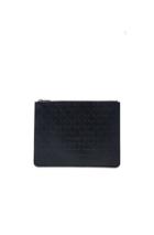 Givenchy Embossed Large Zip Pouch In Black