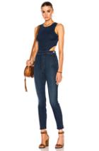Mother X Miranda Kerr Cut It Out Jumpsuit In Blue