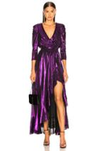 Retrofete Flora Dress In Metallic,purple