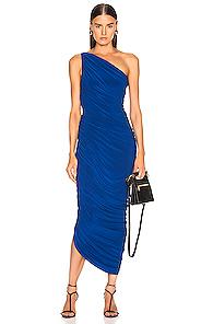 Norma Kamali For Fwrd Diana Dress In Blue