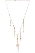 Chloe Layton Long Pendant Necklace In Metallics