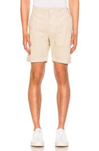 Engineered Garments Corduroy Fatigue Shorts In Neutrals