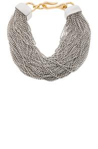 Alexander Wang Ball Chain Necklace In Metallics