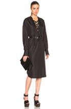 Tome Peasant Tunic Dress In Black