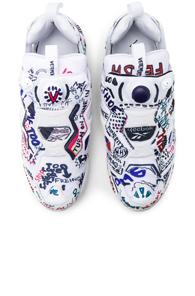 Vetements X Reebok Graffiti Instapump Fury In White,abstract