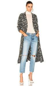 Carven Wrap Cardigan In Gray