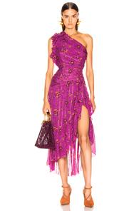 Ulla Johnson Belline Dress In Floral,pink,purple