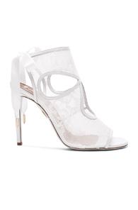 Aquazzura Lace Sexy Thing Bridal Heels In White