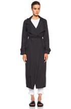 Isabel Marant Garnett Nylon Rain Coat In Black