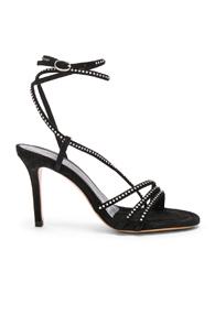Isabel Marant Suede Amspee Sandals In Black