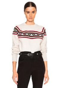 Isabel Marant Blake Aspen Knit Sweater In Neutrals