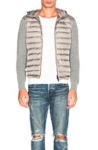 Moncler Maglione Tricot Cardigan In Gray